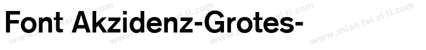 Font Akzidenz-Grotes字体转换